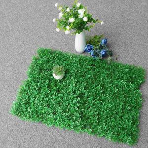 Dekorativa blommor 1pc konstgjord gräsmatta simulering livtro säker landskapsarkitektur väggdekor