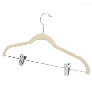 Hangers Velvet - 20Pcs Closet Organization With Clips Non-Slip Texture Ideal For Skirts Pants Coats