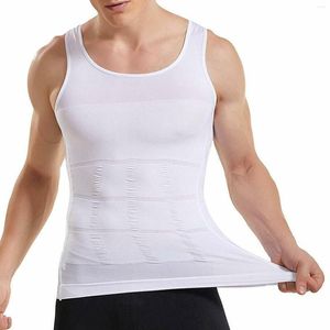 Men's Body Shapers Men Slimming Shapewear Vest Breathable Shirt Compression Control Shaper Fat Burn Chest Tummy Corset Underwear