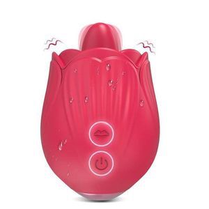 Vuxen massager rose leksak vibrator kvinnlig tunga slickar bröstvårtan suger klitor klitoris vakuum stimulator vuxna varor sex leksaker för kvinnor