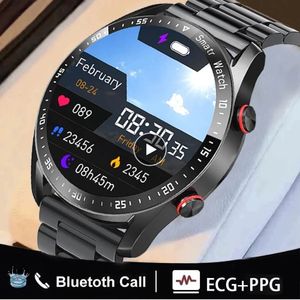 Smart Watch Men Music player Waterproof Sports Fitness Tracker Stainless Steel Strap Smartwatch