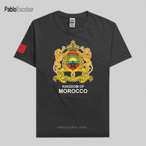 Camisetas masculinas O Reino Ocidental do Marrocos Marroquino Men time de moda Time de camiseta esportiva camisetas camisetas country mar 230110