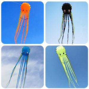 s 3D 8m Striped Octopus Large Animal Software table Adult Kite Outdoor Sports Flying Tool High Quality Anti-tearing 0110