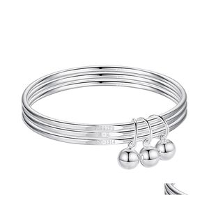 Braccialetto s925 sterling sier bracciale cinese in stile cinese 3 strati braccialesi gannici gioielli da donna a goccia all'ingrosso braccialetti otvsp