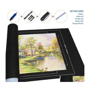 Coperte Rotolo di tappetino puzzle professionale Coperta in feltro Fino a 1500/2000/3000 pezzi Accessori Borsa da viaggio portatile1 Drop Deliver Dhl1W