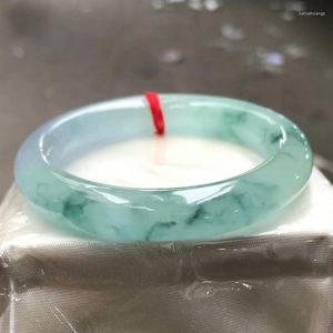 Bileklik Sertifika Gönder Gerçek Burma Jade Kadın Şifa Takı Emerald Bilezik Myanmar Jadeite Bangles Girlfriend Mom Hediyeler