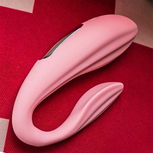 Articoli di bellezza Vibratore telecomandato senza fili Silicone morbido Stimolatore del punto G clitorideo impermeabile Strumenti sexy per coppie Donna Uomo U1JD