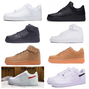 Classic Forces Low Casual Shoes airForce Mens Women Air High 1 One Triple White Black Wheat Utility Shadow 1s Classic 1 07 Trainers Outdoor Sport Designer Sneakers