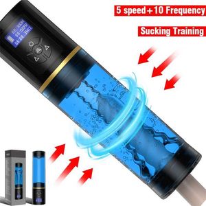 Sex Toys Massager Water Bath Electric Penis Pump Pump Toy dla mężczyzn Extender Extender powiększenie próżniowe Opóźnienie Trening Opóźnienie