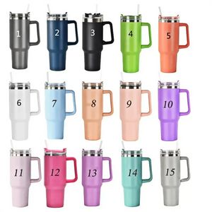 40oz Reusable Tumbler with Handle and Straw Stainless Steel Insulated Travel Mug Tumbler Insulated Tumblers Keep Drinks Cold ss0110