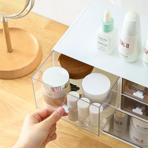 Pudełka do przechowywania makijaż szuflady organizatora układu akrylowego kosmetyki