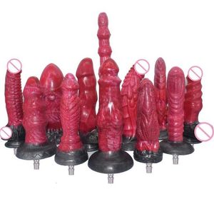 Sexspielzeug Massagegerät Rauer Silikondildo für Sexmaschine Schnellstecker/Vac-U-Lock Masturbationsaufsatz Frauen Analspielspielzeug