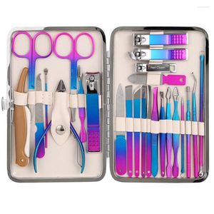 Zestawy do paznokci 7-25pcs Zestaw manicure Zestawy pedicure Zestaw Clipper Professional Acryl Tool