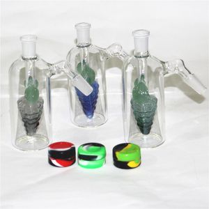 Hookahs Glass Reclaim Catchers Adapters 14mm 18mm Male Female 45 90 With Domeless Quartz Nail Reclaimer Ash Catcher Adapter For Water Bongs Dab Rigs