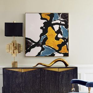 Gemälde abstrakte Farbblocks River Memory an den Wandplakaten und Drucken für das Wohnzimmer Quadro Decorativo HD