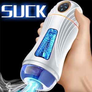 Brinquedos sexuais massageador sucção automática copo masturbador para homens vagina realista boquete oral sucção a vácuo vibrador brinquedos masculinos