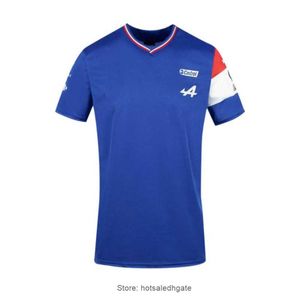 Yeni 2021 Formula One Men Tişörtleri Yarış Alp Team Rider Alonso Numara Baskılı T-Shirts Leisure Ceket Kısa Kollu