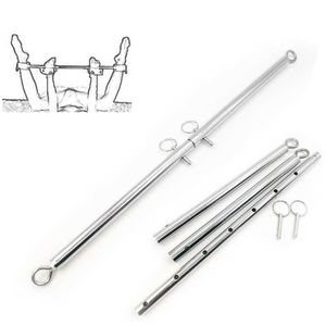 Beauty Items Removable Stainless Steel Spreader Bar For sexy Hand Cuffs Ankle Slave Bondage Set 18 Adults toys,bdsm Couples Toy