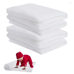 Christmas Decorations Artificial Snow Blankets Set Of 2 Fake Sheet White Rolls For Seasonal Party Favors Village Display