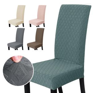 Sandalye kapakları 1 adet jakard kumaş evrensel boyut kapağı oturma odası için büyük elastik koltuk kutusu çok renkli