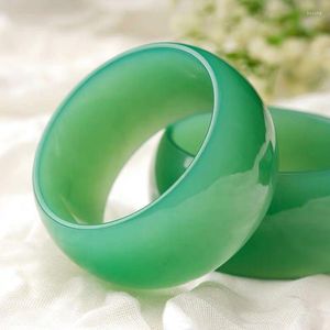 Bangle Skicka certifikat Myanmar Jadeite Women Fine Jewelry Accessories äkta naturlig klass A Burma Green Jades breda armband