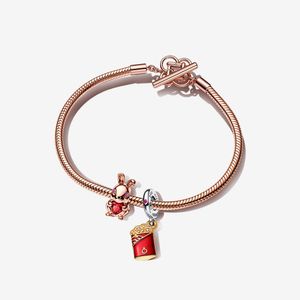 Geld-Kaninchen-Anhänger, Roségold, Charms für Armbänder, Hochzeit, Verlobung, Schmuck, Damen-Geschenk, DIY, passend für Pandora-Armbänder