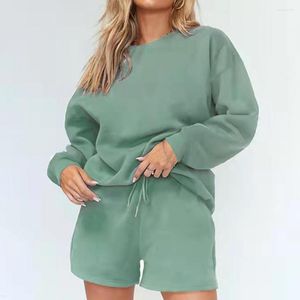 Kadınların eşofmanları düştü !! 1 Set Kadın Sweatshirt Kısa Koyu Renk Gevşek Sokak Giyim Bahar Sonbahar Şeritli Kumbası Gözlük Takım