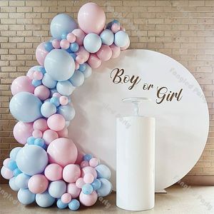 Other Decorative Stickers 110pcs Baby Pink Balloon Garland Shower Ballon Arch Gender Reveal Macaron Blue Valentine Day Birthday Party Wedding Decor 230110