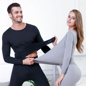 Men's Thermal Underwear Set Long Johns For Man Female Warm Clothing Women Winter Suit Wear Plus Size Pajama Mens Bodysuit