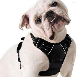 Dog Collars No Pull Harness Reflective Vest Attachments And Easy Control Handle For Small Medium Large