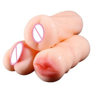 Sex Toys Massager Nya leksaker för män Male Masturbator Cup Soft Artificial Real Vagina Silicone Product Sucker Endurance