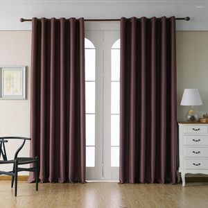 Cortinas de cortina cortinas para sala de estar com cor de cor sólida quarto tecidos prontos para as persianas acabadas para casa interior