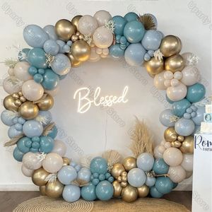 Другие декоративные наклейки Морские синие воздушные шары на день рождения арка белый песчаный паст