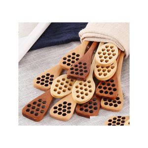 Other Dinnerware Wooden Honey Coffee Spoon Long Mixing Bee Tools Stirrer Muddler Stirring Stick Dipper Wood Carving Spoons Hbwll Dro Dh5Jm