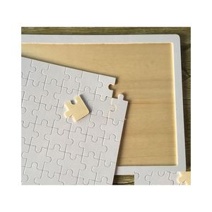 Produtos de papel Diy sublimação em branco transferência de calor em branco Puzzle Puzzle Product A4/A5 MTistandard Toys de madeira para crianças logotipo Cust Dhdgf
