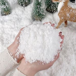 Julekorationer 20g Artificiell snöplast Icke-toxiskt dekorativt party Powder Gift Home Navidad Festival Decoration Supplies