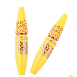 Mascara grossist makeup kolossal volym uttryck med kollagen kosmetisk förlängning lång curling vattentät tjock ögonfrans svart droppe dhd4p