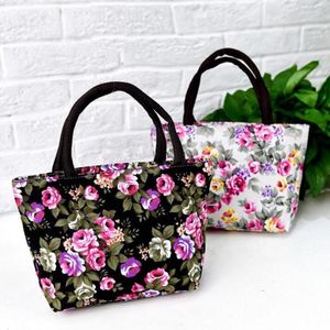 Bolsas noturnas M341 2023 Mulheres de alta capacidade de lona de verão Bolsa de compras ambiental de proteção de flores Bola de tamanho grande por atacado