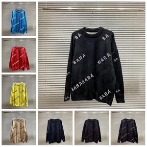 Projektant Sweter Mężczyzna dla kobiety dzianiny w Crow Neck Women List Mash