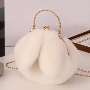 Duffel Bags Kawaii Cute Plush Bag Package One Shoulder Diagonal Little Mobile Phone Cartoon Satchels Side Chain 2023