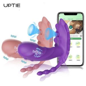 Sexspielzeug, Massagegerät, 3-in-1, kabelloser Bluetooth-App-Vibrator, weiblicher Klitoris-Sauger, G-Punkt-Dildo, Klitoris-Stimulator, Spielzeug für Frauen, Paare, Waren