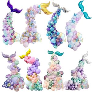 Другие декоративные наклейки русалка океанская серия воздушных шаров гирлянда арки
