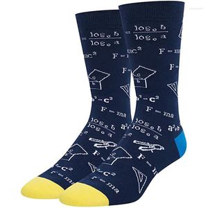 Мужские носки Peonfly осень зима красочные мужские хлопковые хлопок забавный математический геометрический рисунок счастливая модная новинка кальцитины