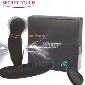 Massager zabawek seksu dla dorosłych masażer Wibratory prostaty Bezprzewodowe porażenie elektryczne pilot dildos wibratorów analnych dla kobiet 360 Spin Toys 18