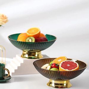 Plates Fruit Dish Round Drain Vegetable Basket Modern Style Container For Kitchen Counter Table Centerpiece Decorative Home Decor