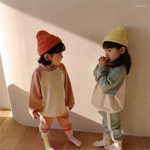 Clothing Sets Autumn Korean Children'S Baby Girls Cotton Hoodie Suit Boys' Toddler Sports And Leisure Kids Outfits