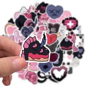 65pcs Dark Girl Graffiti Stickers Неполученная водонепроницаемая виниловая наклейка для автомобильных велосипедных наклейки на стикера