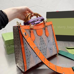 Bambus torebka torba na torba Kobiety Crossbody Torby na ramię skórzane litery mody torba zakupowa szeroki pasek Nit Gold Sprzęt Czerwona Zielona Wstążka