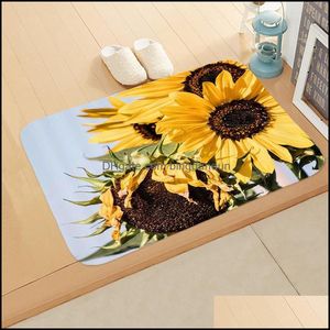 Dywany retro słoneczne taśmę kwiatową matę mtiple wybór zabawne drzwi wejściowe salon kuchnia dywan dywan łazienka drope