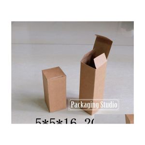 Party Favor Brown Cardboard Cardboard Pudełko na butelkę Pakiet Pakiet Kraft Paperowe pudełka 5x5x16.2cm upuszczenie dostawy domu ogród świąteczne zapasy OTMPN